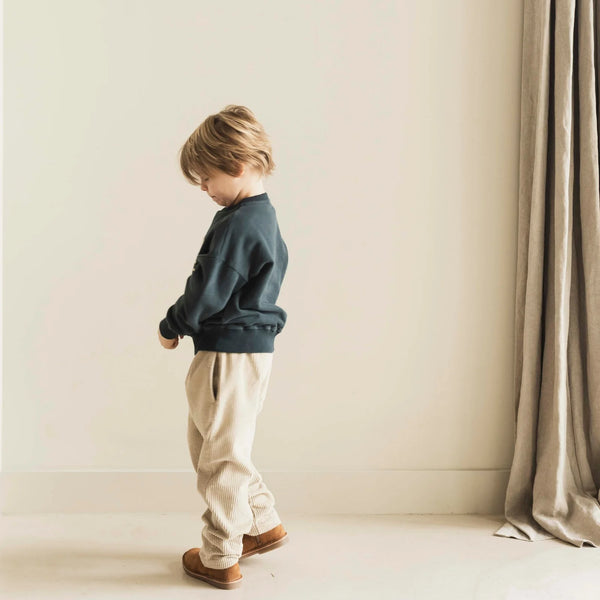 Jenest kindertrui in donkergrijs met vogelprint en ronde hals | Jenest - Bird Sweater Dark Grey | Verkrijgbaar bij Little Fashion Addict