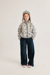 Donkerblauwe broek voor jongens en meisjes met wijde pijpen en oversized fit van Letter To The World | Verkrijgbaar bij Little Fashion Addict