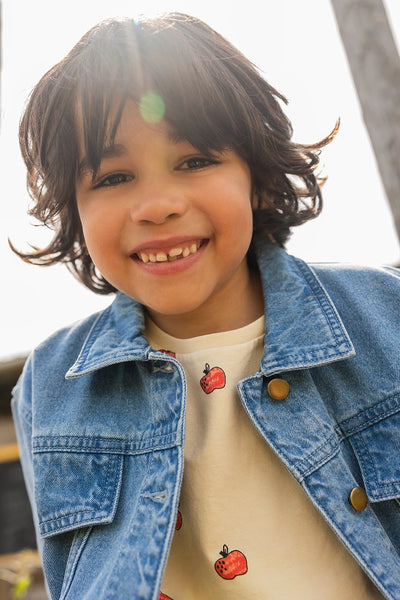 Casual denim jacket voor jongens en meisjes uit Sorbet Sunday collectie van Sproet & Sprout