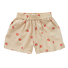 Meisjesshort in Sesame met appelprint uit de Sorbet Sunday collectie van Sproet & Sprout | Verkrijgbaar bij Little Fashion Addict.