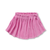 Sproet & Sprout velvet skirt purple pink met plooien | Verkrijgbaar bij Little Fashion Addict