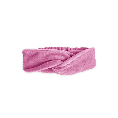 Velvet turban haarband in purple pink van Sproet & Sprout | Voor meisjes | Verkrijgbaar bij Little Fashion Addict