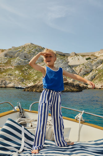 We Are Kids - Debardeur Marcel in Mediterranean Blue voor jongens vanaf 4 jaar. Verkrijgbaar bij Little Fashion Addict.